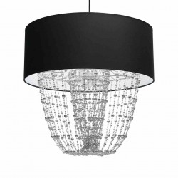 Lampa wisząca ALMERIA BLACK/CHROME 1xE27