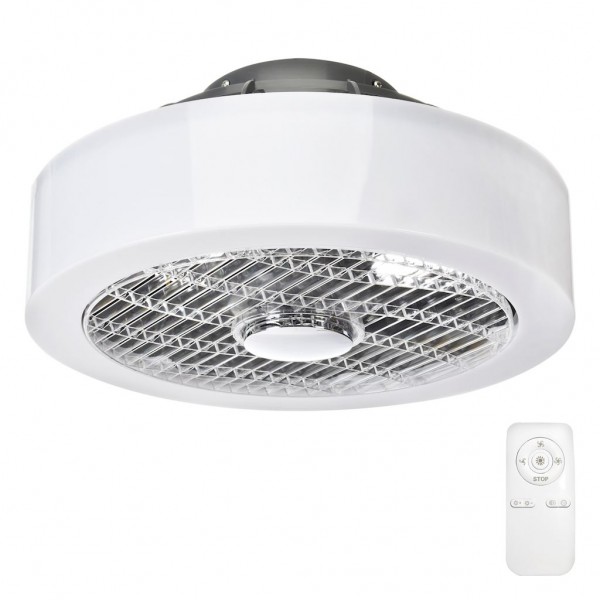 Plafoniera LED MISTRAL 45W z wentylatorem klosz mleczny