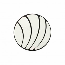 Plafon SHELL BLACK 40W LED Ø480 mm