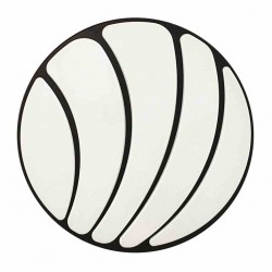 Plafon SHELL BLACK 40W LED Ø480 mm