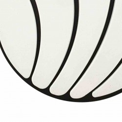 Plafon SHELL BLACK 40W LED Ø480 mm