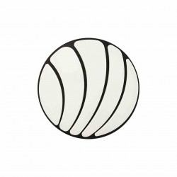 Plafon SHELL BLACK 40W LED Ø480 mm