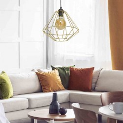 Lampa wisząca LUPO BLACK/GOLD 1xE27