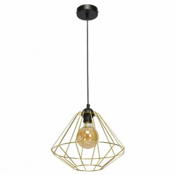 Lampa wisząca LUPO BLACK/GOLD 1xE27