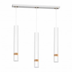 Lampa wisząca JOKER WHITE/WOOD 3xGU10