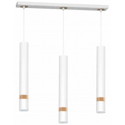 Lampa wisząca JOKER WHITE/WOOD 3xGU10