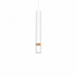 Lampa wisząca JOKER WHITE/WOOD 1xGU10
