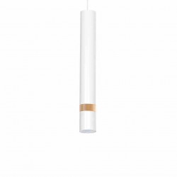 Lampa wisząca JOKER WHITE/WOOD 1xGU10