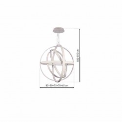 Lampa wisząca COPERNICUS WHITE 260W LED