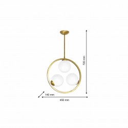 Lampa sufitowa VIENNA 3xE14
