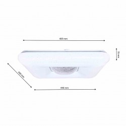 Plafon YAX 24W LED Ściemnialny+ Pilot