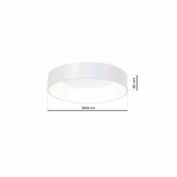 Plafon OHIO 24W LED Ø450mm