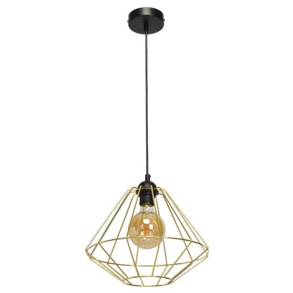 Lampa wisząca LUPO BLACK/GOLD 1xE27