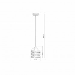 Lampa wisząca LARS WHITE 1xE27
