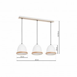 Lampa wisząca STUDIO WHITE 3xE27