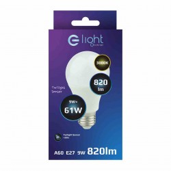 Żarówka LED 9W A60 E27 3000K Zmierzchowa