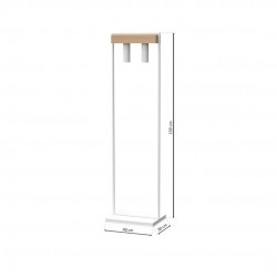 Lampa stojąca WEST WHITE 2xGU10