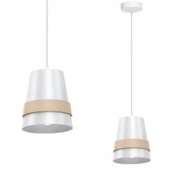 Lampa wisząca VENEZIA WHITE 1xE27