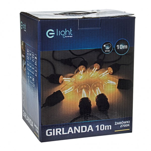 GIRLANDA Z ZARÓWKĄ FILAMENTOWĄ