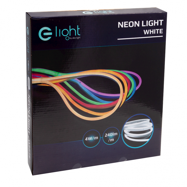 NEON FLEX LED ZIMNY BIAŁY 5M 230V