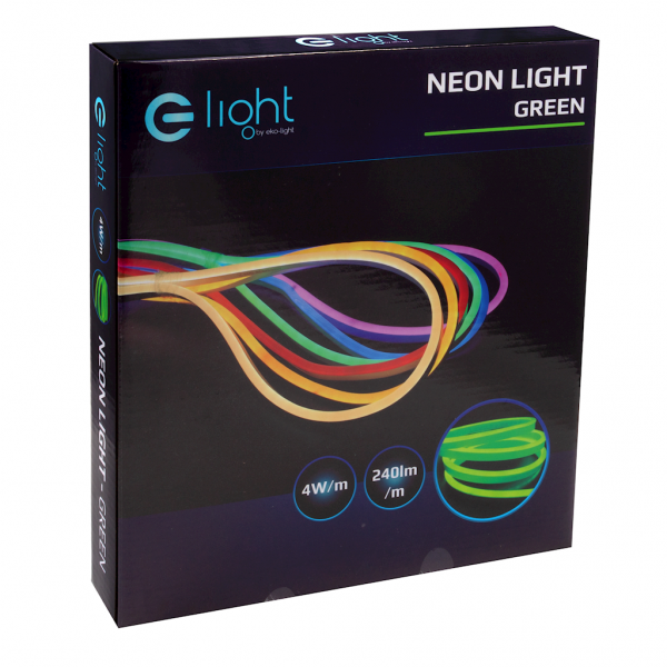 NEON FLEX LED ZIELONY 5M 230V