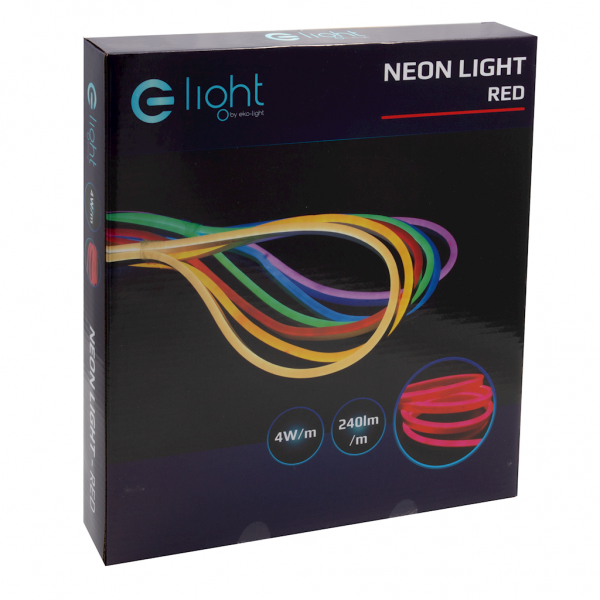 NEON FLEX LED CZERWONY 5M 230V