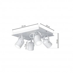 Lampa sufitowa PICO WHITE 4xGU10
