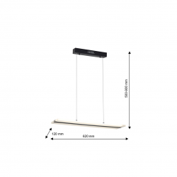 LAMPA WISZĄCA RAY 24W LED